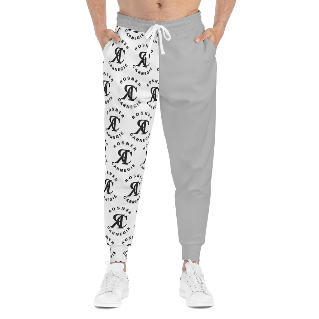 ROSNER CARNEGIE ATHLETICS® FY-AOP-1000-1 COUTURE UNISEX JOGGERS - SILVER