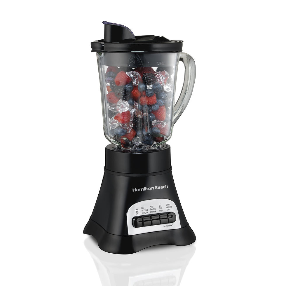 Hamilton Beach Wave Crusher Multi-Function Blender, 40 oz, Glass Jar, Black, 58