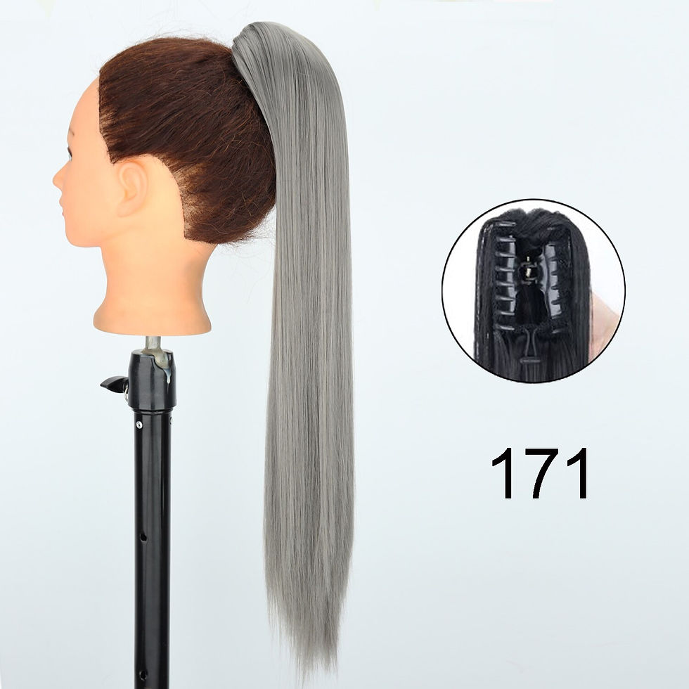Thumbnail: Synthetic 24Inch Wavy Claw Clip On Ponytail Hair Extension Ponytail Extension H