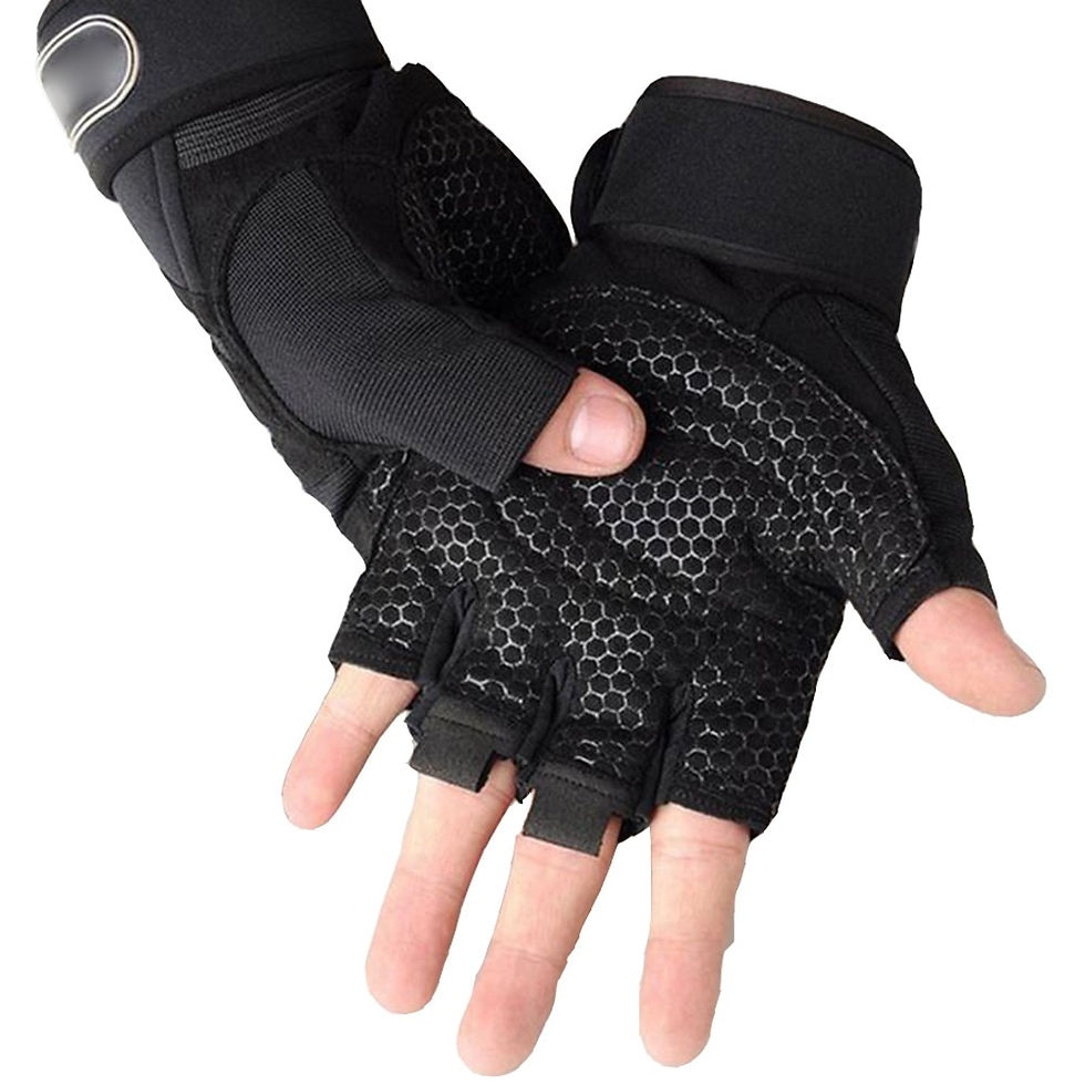 Thumbnail: Gym Fitness Gloves Women Men Half Finger Cycling Bicycle Motorcyclist Gloves We