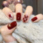 Thumbnail: 24pcs Simple Style Nail Art Colorful Lines Fake Nails In Shape Of Water Drop Pr