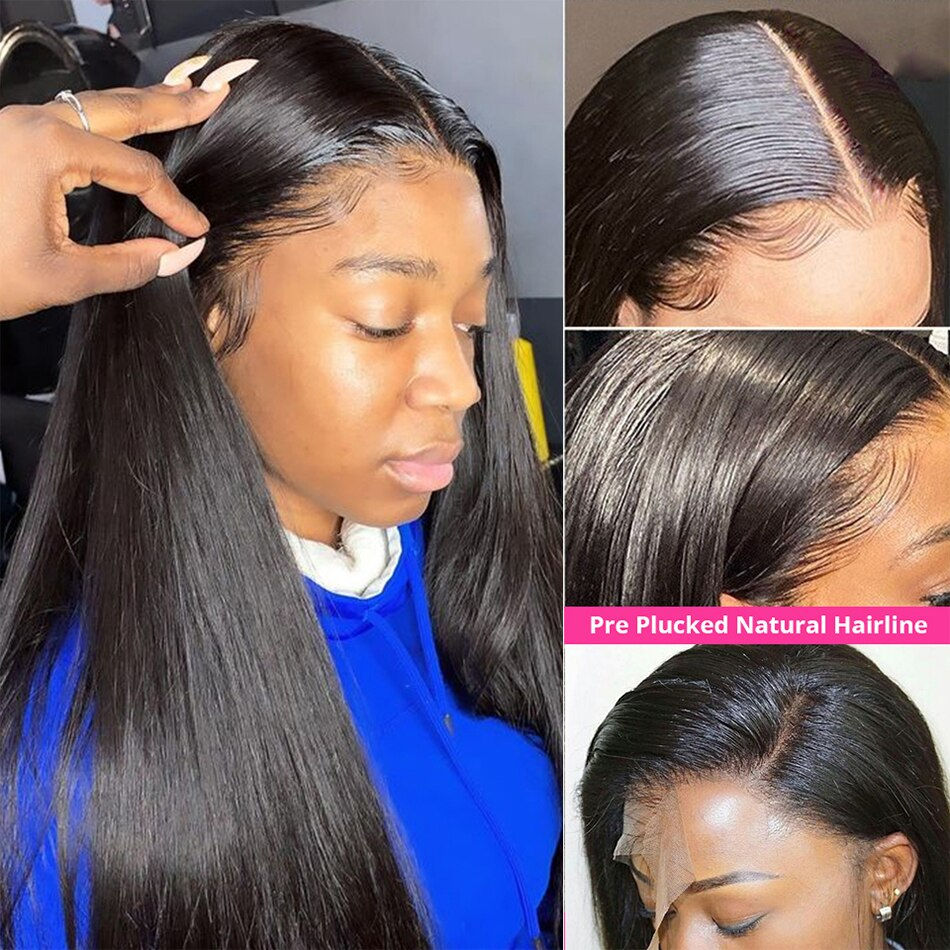 Thumbnail: 30inch Long Straight Human Hair Bundles With Closure Peruvian Human Hair Bundle
