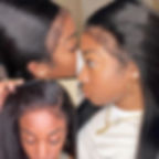 Thumbnail: 4C Hairline Edge Baby Hair Lace Wigs 13X4 4X4 Bone Straight Lace Front Human Ha