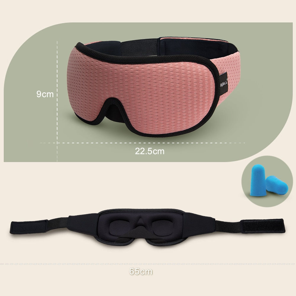 Blocking Light Sleep Eye Mask Soft Padded Travel Shade Cover Rest Relax Sleepin