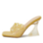 Thumbnail: Sexy Leopard Grain PVC Transparent Slippers Women Slides Mules Gladiator Jelly 