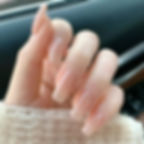 Thumbnail: 24pcs Simple Style Nail Art Colorful Lines Fake Nails In Shape Of Water Drop Pr
