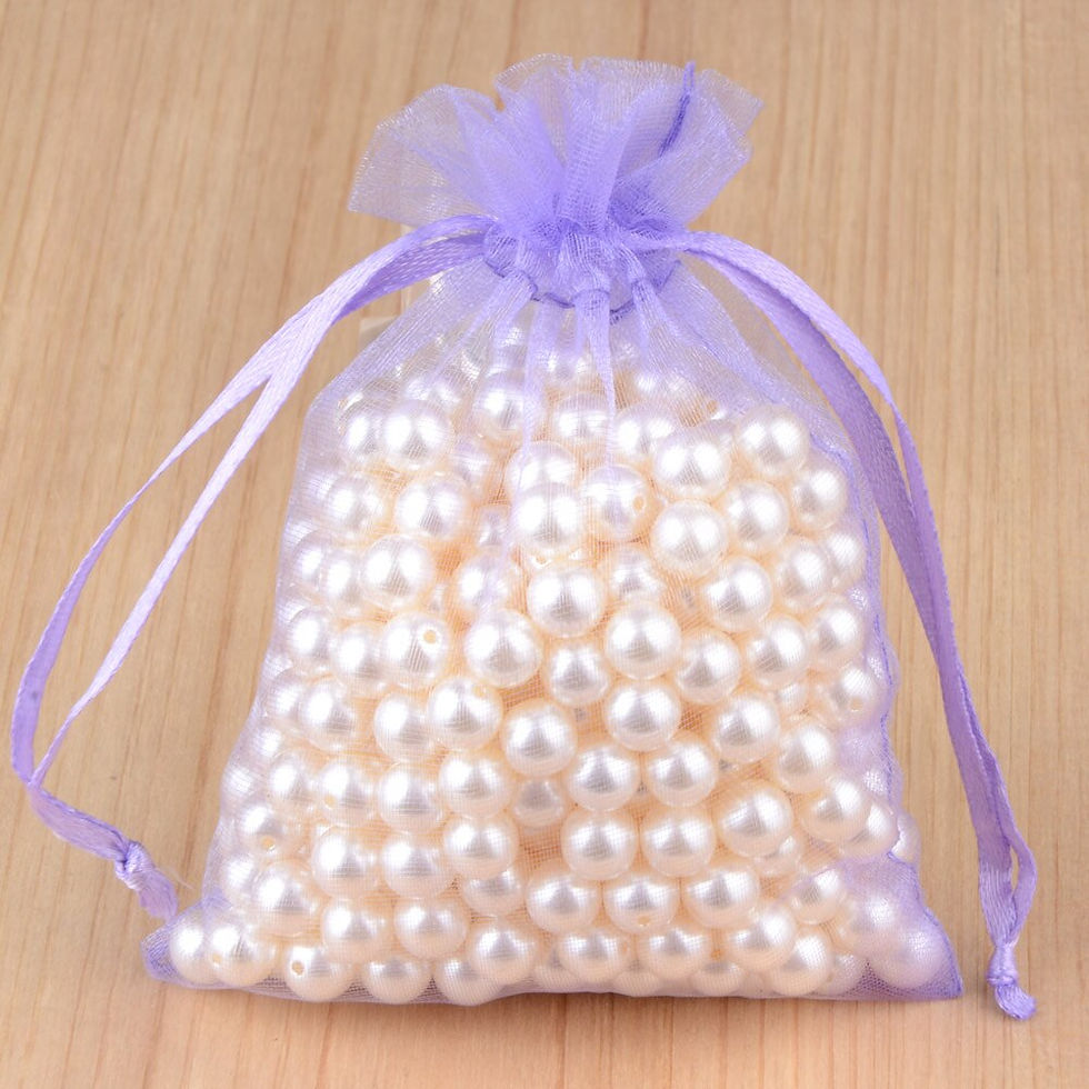Thumbnail: 100pcs 24 Colors Jewelry Packaging Bag 5*7 7*9 9*12 10*15cm Organza Bags Gift S