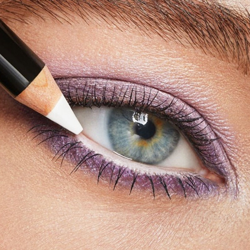 Thumbnail: 1PC New White Eyeliner Makeup Lasting Smooth Easy To Wear Eyes Brightener Water