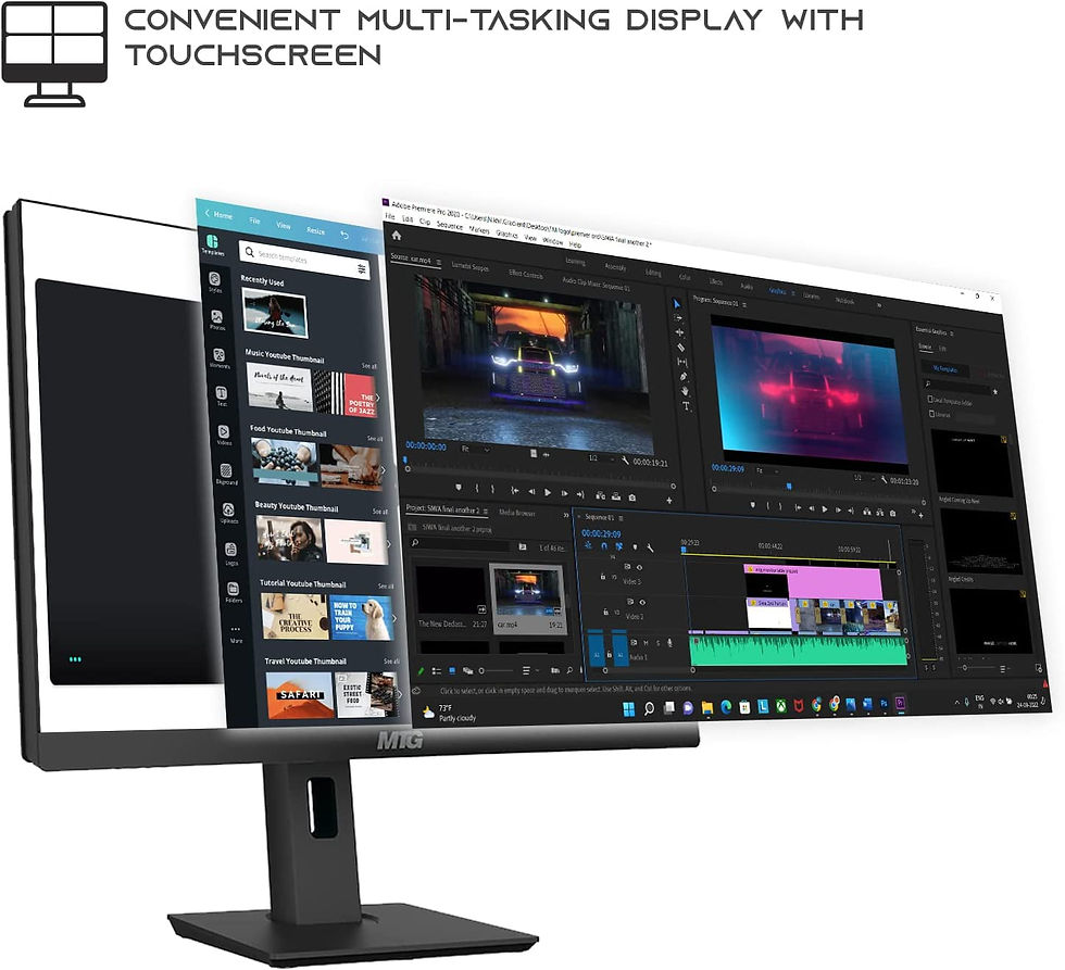 Thumbnail: Gaming All in one PC 24 inch FHD Touchscreen, MTG Yama, Intel Core i5 10th Gen,
