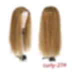 Thumbnail: Synthetic Afro Kinky Curly Headband Wig Natural Black Blonde Wigs Organic Fiber