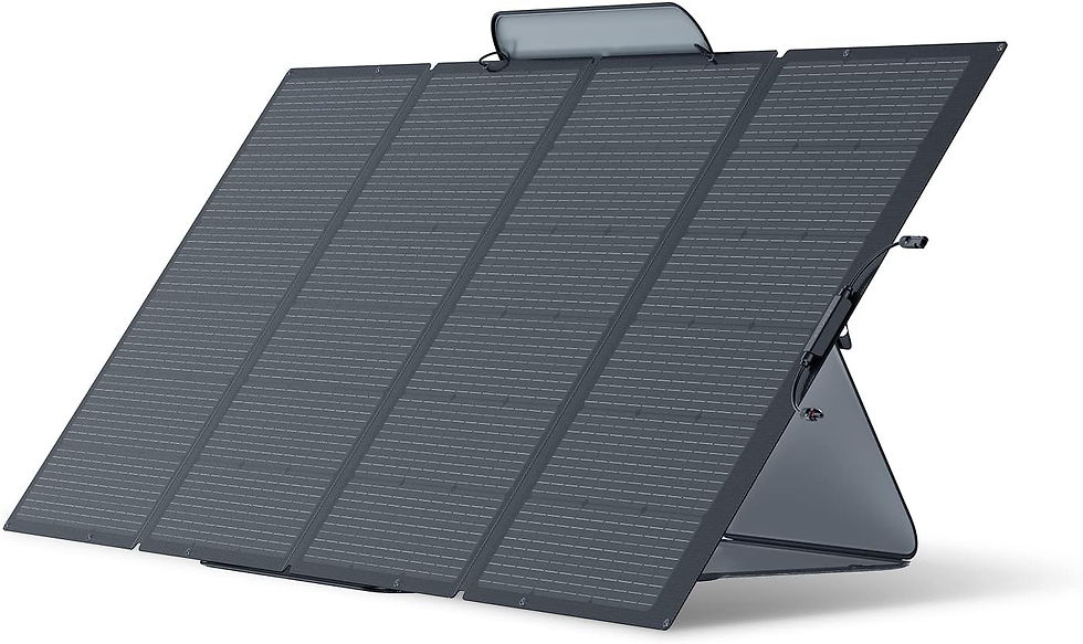 Thumbnail: EF ECOFLOW 160 Watt Portable Solar Panel for Power Station, Foldable Solar Char