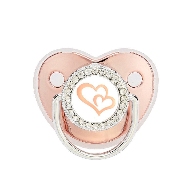 Thumbnail: Baby Pacifier Crown Bear Bling Newborn Pacifier BPA Free Silicone Infant Nipple