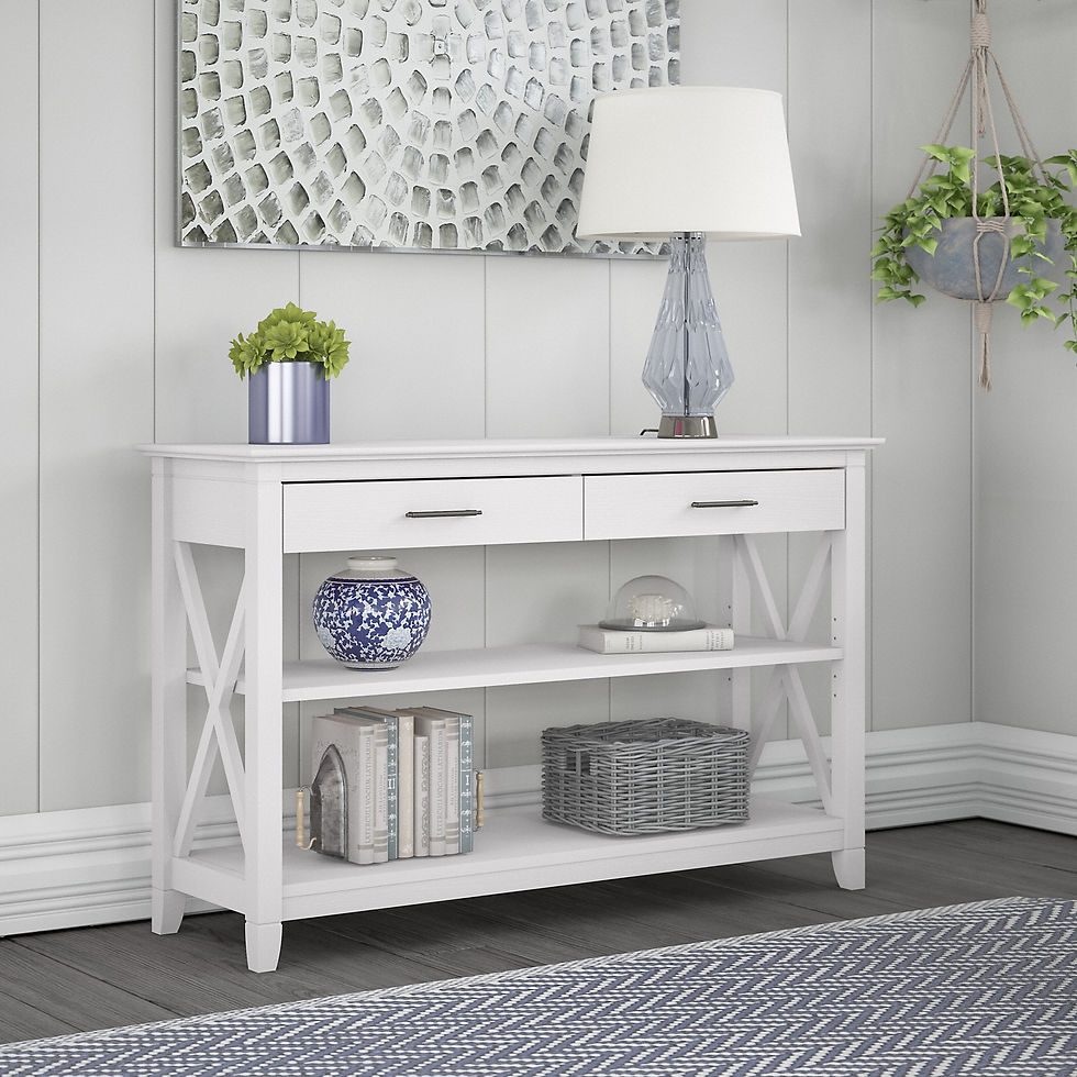 Thumbnail: Console Table with Drawers and Shelves