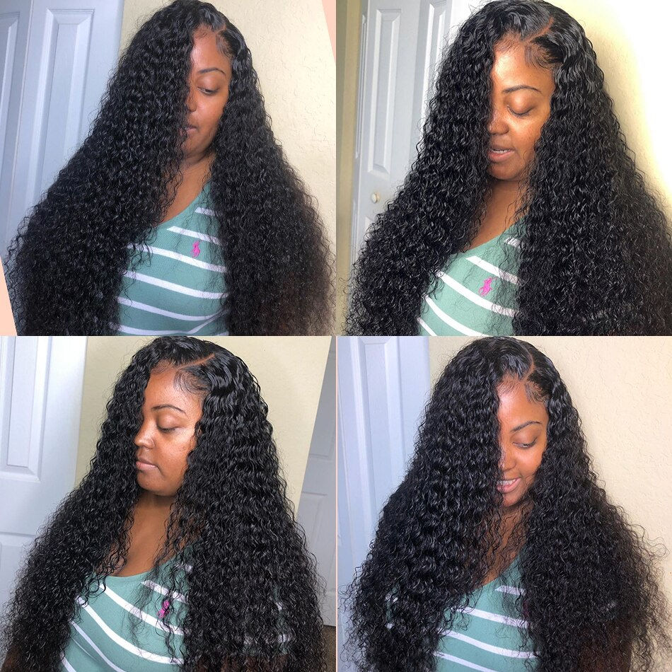 Best Kinky Curly Bundles 12A Human Hair Extensions Water Wave Wavy Bundles Raw