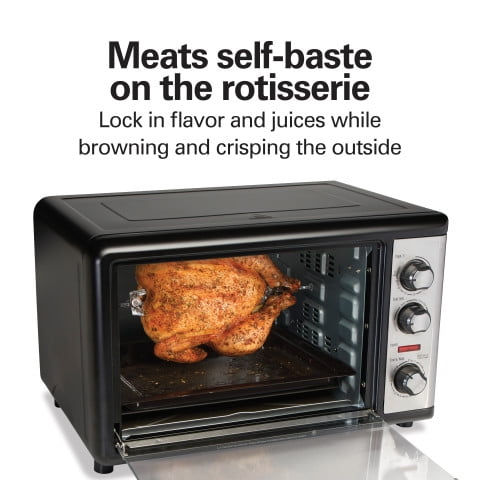 Thumbnail: Hamilton Beach Countertop Oven with Convection and Rotisserie, 1500 Watts, 31108