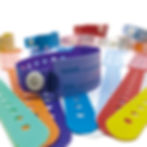 Thumbnail: 100Pcs Identification Bands Waterproof Medical Wristbands ID Wrist Band PVC Adj