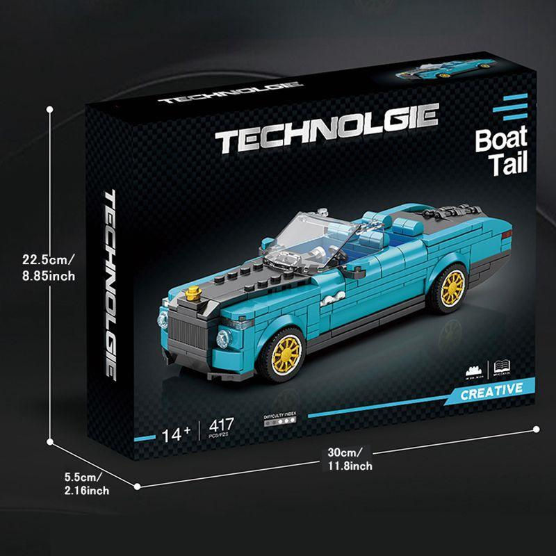 Thumbnail: City Technical Speed Car Building Blocks Sport Racing Car Vehicles Assembled Br