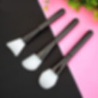 Thumbnail: 3pcs Silicone Mask Brush, Makeup Beauty Brush Handle Diy Soft Head Mask Stick A