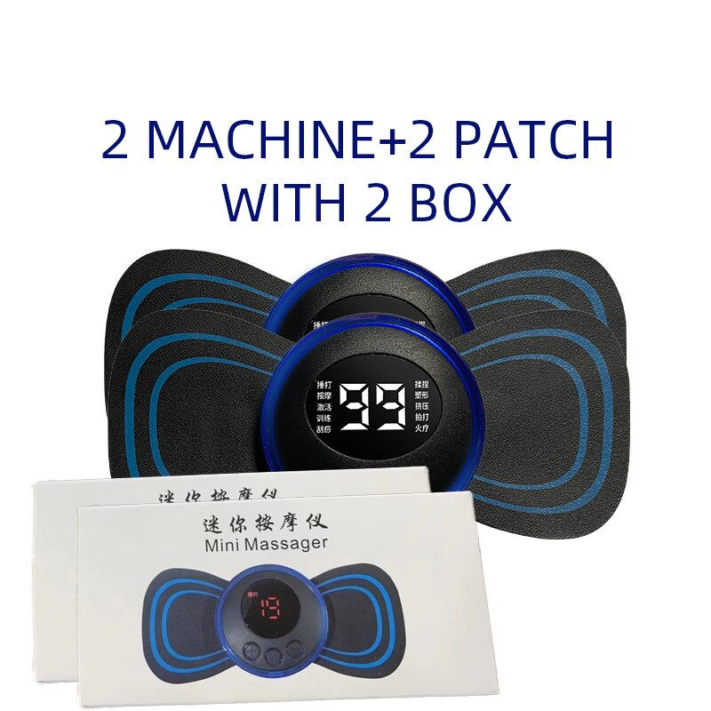 Thumbnail: LCD Display EMS Neck Stretcher Electric Massager Cervical Vertebra Massage Patc