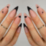 Thumbnail: 24pcs French Style False Nails Glitte Design Fake Nail Patch Mid Length Coffin 