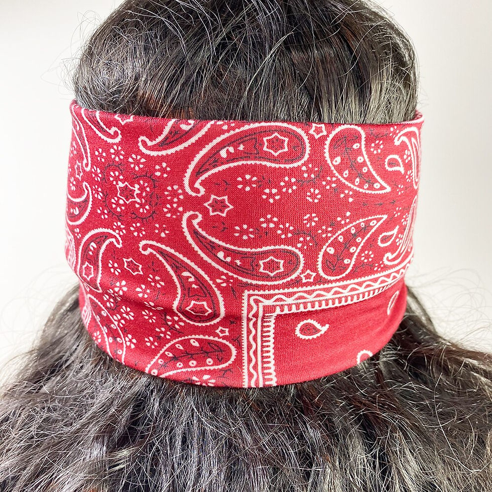 Thumbnail: Head Bands Cross Elasticity Hair Band Bandana Print Head Wrap Beauty Sports Hea