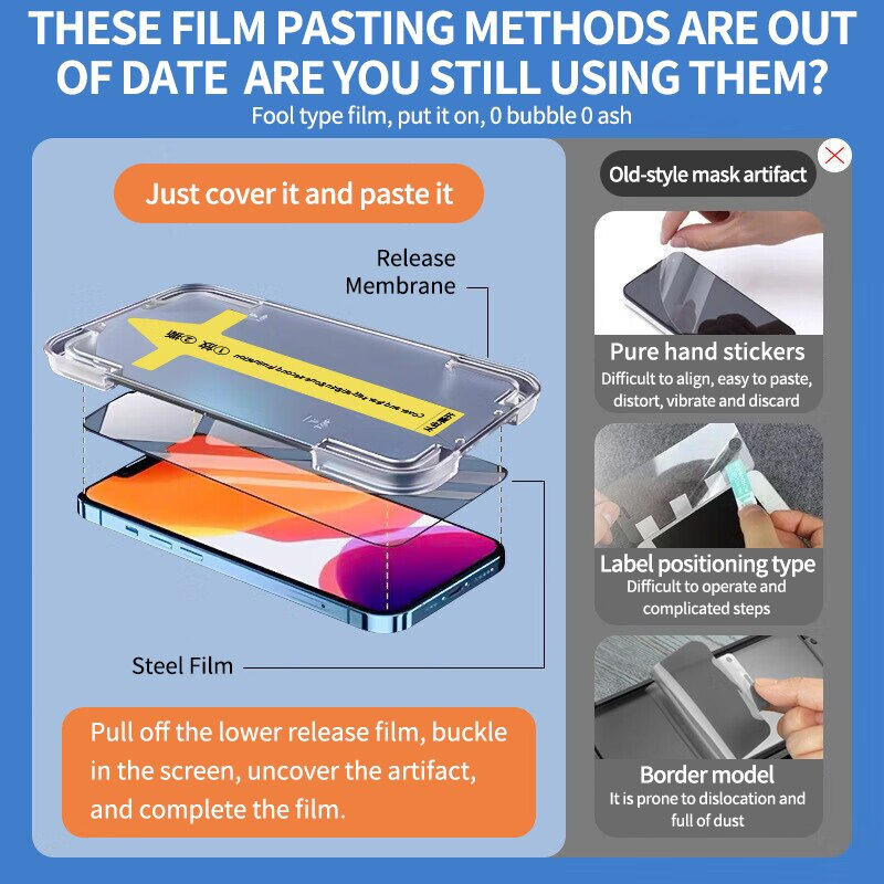 Thumbnail: Full Cover Screen Protector For iPhone 11 12 13 14 Pro Max X XR XS MAX Glass Wi