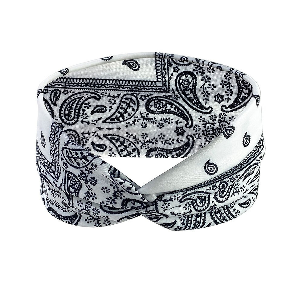 Thumbnail: Head Bands Cross Elasticity Hair Band Bandana Print Head Wrap Beauty Sports Hea