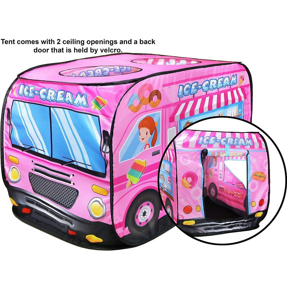 Thumbnail: Children's Car Tent House Fire Truck Foldable Play Tent Indoor and Outdoor Game