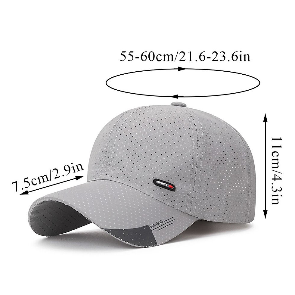 Thumbnail: New Quick-Dry Baseball Cap Breathable Mesh Sports Caps Adjustable Hip Hop Hat O