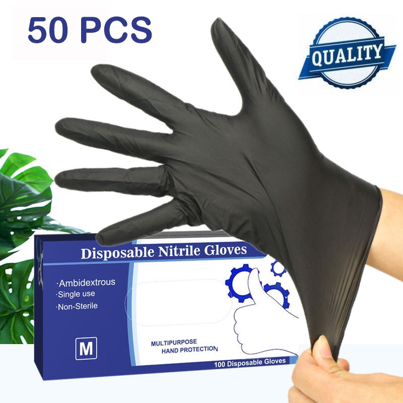 Thumbnail: Vinyl Gloves 100pcs/lot Mechanic Gloves Nitrile gloves Household Cleaning Washi