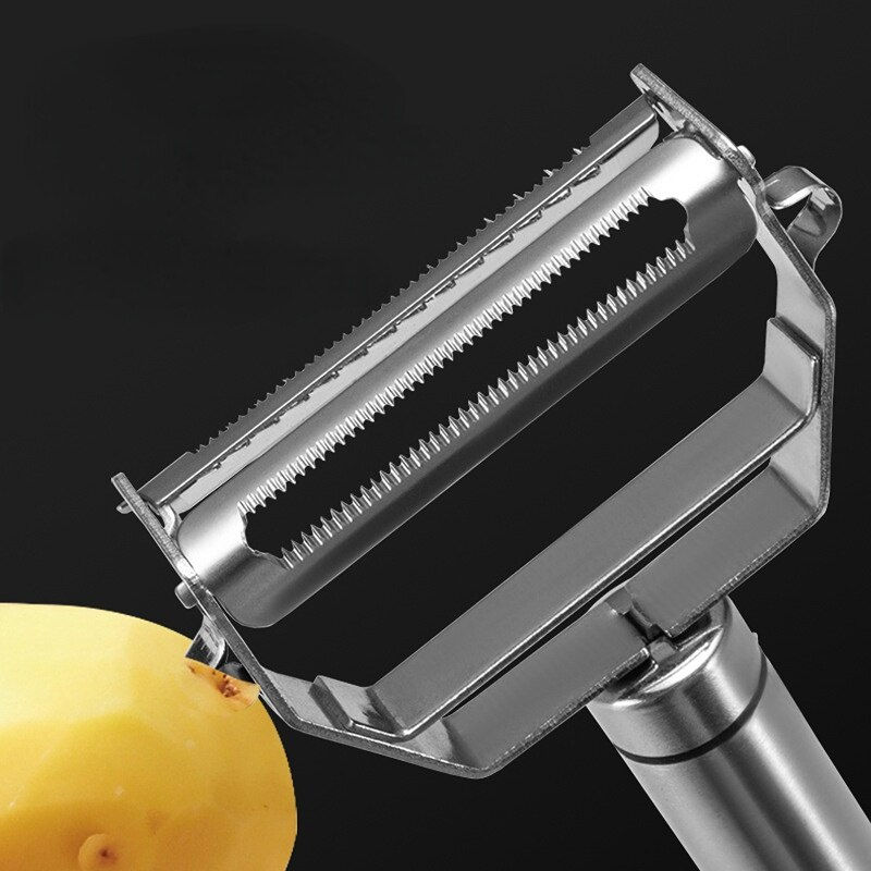 Thumbnail: Stainless Steel Peeler Potato Carrot Cucumber Grater Fruit Vegetable Multifunct