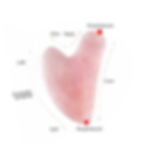 Thumbnail: Natural Stone Jade Gouache Scraper Rose Quartz Facial Gua Sha Tools Neck Massag