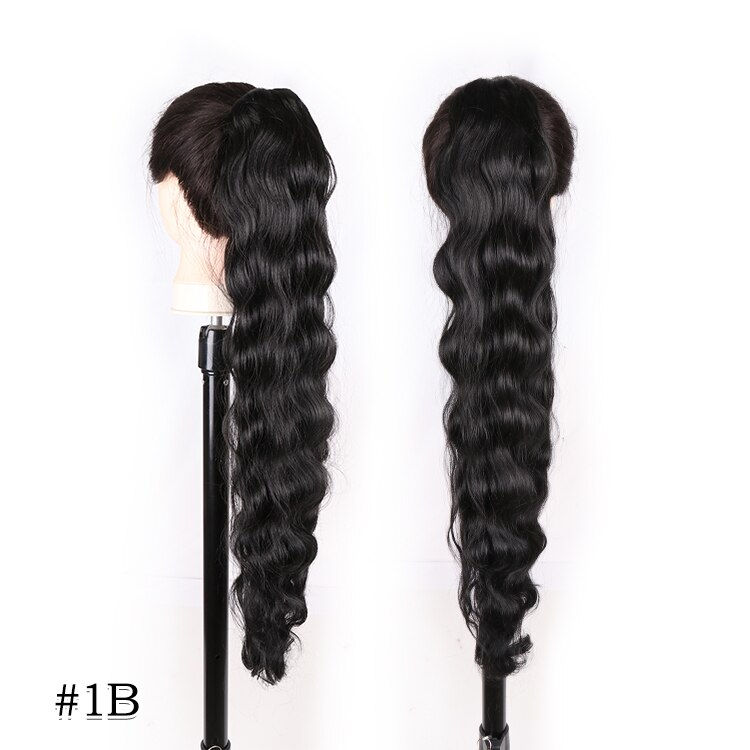 Thumbnail: JULIANNA Synthetic Long Body Wavy Drawstring Ponytail for Women Synthetic Wave 
