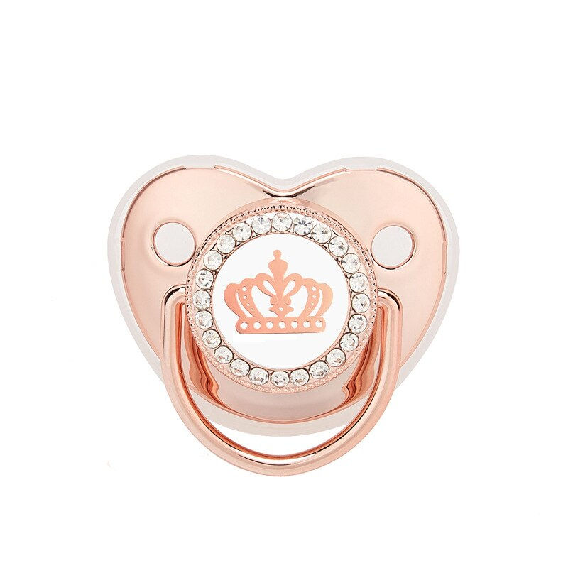 Thumbnail: Baby Pacifier Crown Bear Bling Newborn Pacifier BPA Free Silicone Infant Nipple