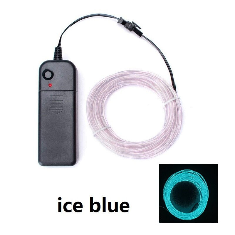Thumbnail: 1m 3m 5m Glow EL Wire Neon Cable for Christmas Dance Party DIY Costumes Multico