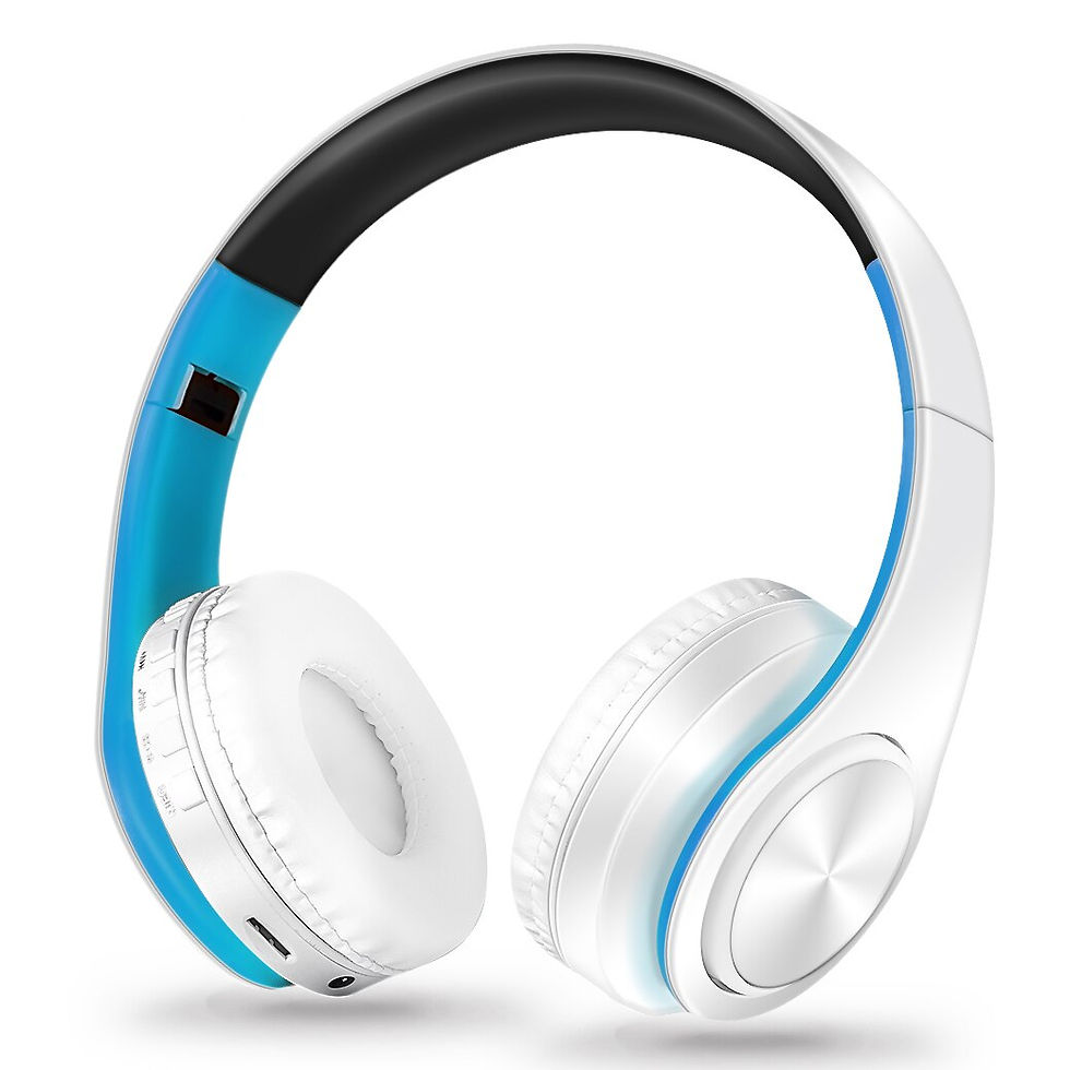 Thumbnail: AYVVPII Lossless Player Bluetooth Headphones with Microphone Wireless Stereo He