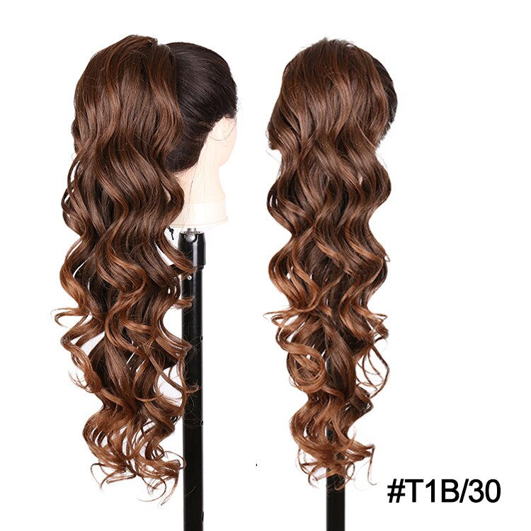Thumbnail: JULIANNA Synthetic Long Body Wavy Drawstring Ponytail for Women Synthetic Wave 