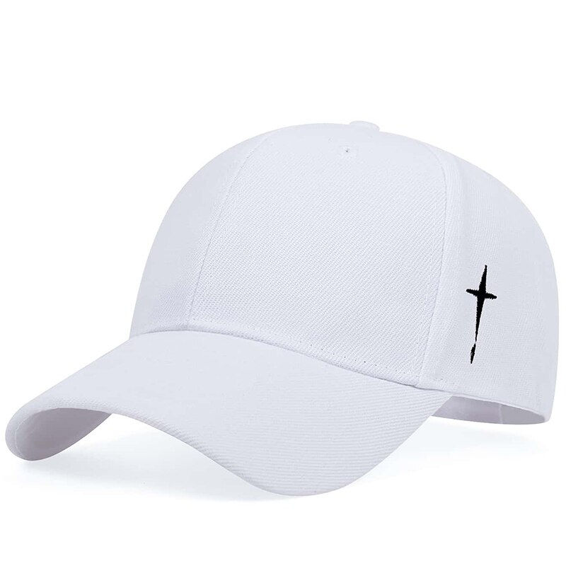 Thumbnail: Unisex Simple Cross Water Drop Embroidery Baseball Caps Spring and Autumn Outdo