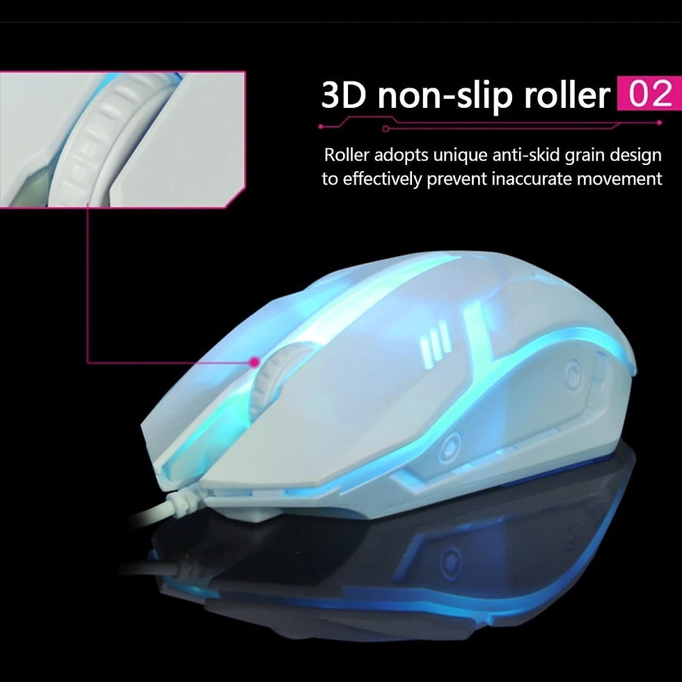Thumbnail: Limei S1 E Sports LED Luminous Backlit Wired Mouse USB Wired For Desktop Laptop