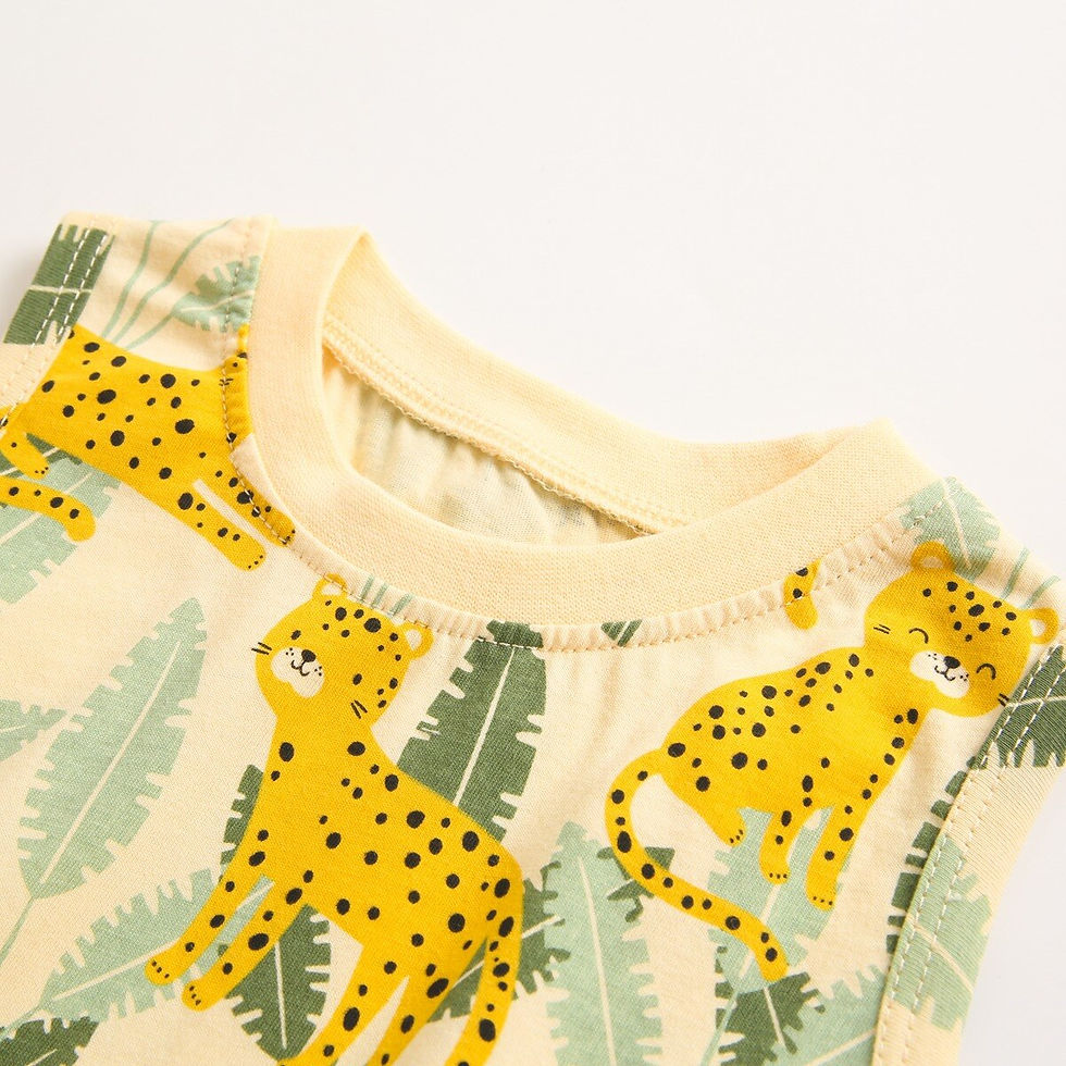 Thumbnail: Sanlutoz Toddler Boys Summer Cotton Sleeveless Bodysuits Infants Boys Animal Cl