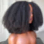 Thumbnail: Long Natural Black 24 inch Afro Kinky Curly U Part Wig European Remy Human Hair
