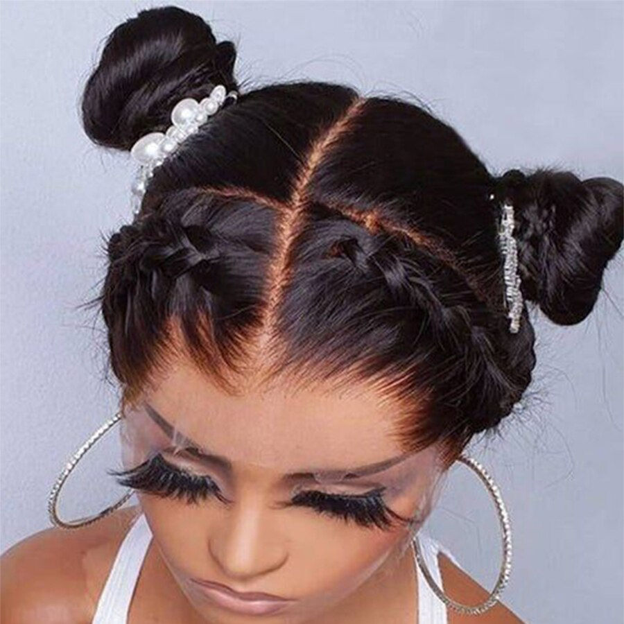 30inch Full Lace Wig Human Hair Wigs Bone Straight Human Hair Lace Front Wigs G