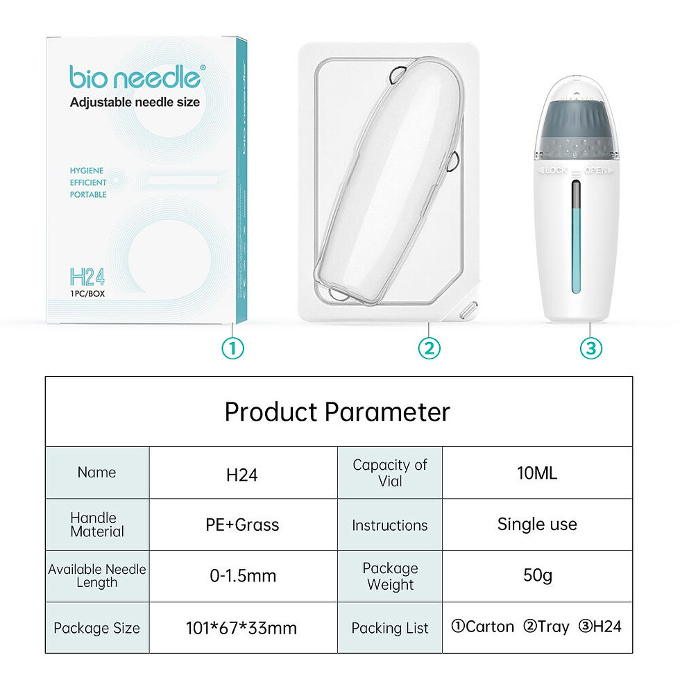 Thumbnail: Derma Stamp H24 Pro Derma Roller Adjustable Microneedle Pen With 10ML Capacity 