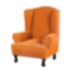 Thumbnail: New Solid Velvet Wing Chair Cover Stretch Armchair Covers Removable Wingback Fu