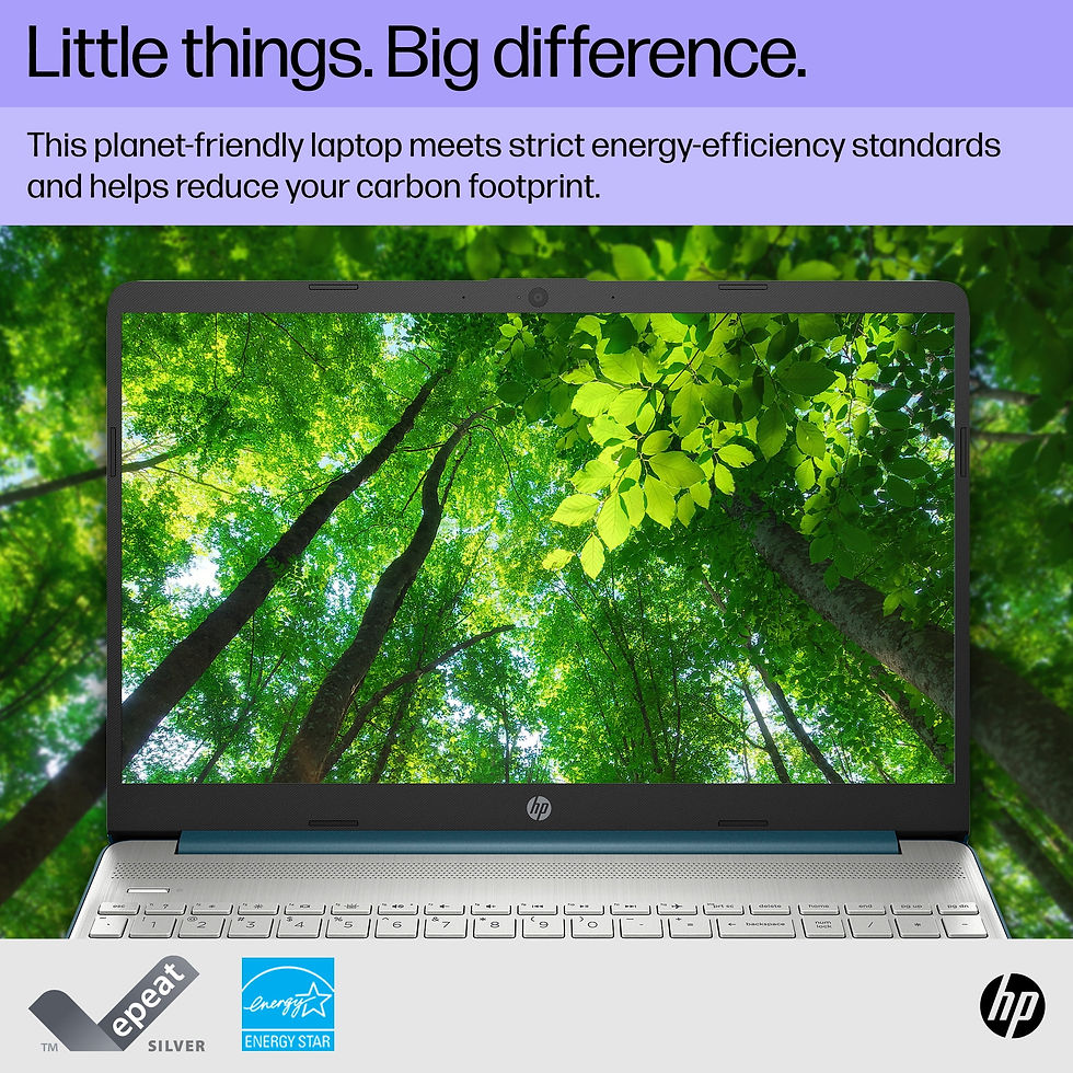Thumbnail: HP 15.6" Laptop, Intel Core i3-1115G4, 8GB RAM, 256GB SSD, Spruce Blue, Windows