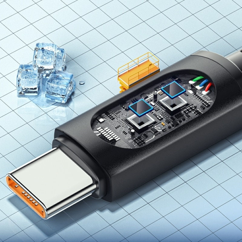 Thumbnail: Essager USB Type C Cable For Huawei Honor Xiaomi Samsung Super Charge 66W/100W 
