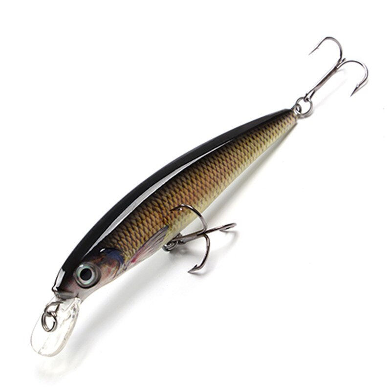 Thumbnail: FTK 12g Floating Swimbait Hard Bait Minnow Fishing Lure 10cm 3D Eye Jerkbait Wo