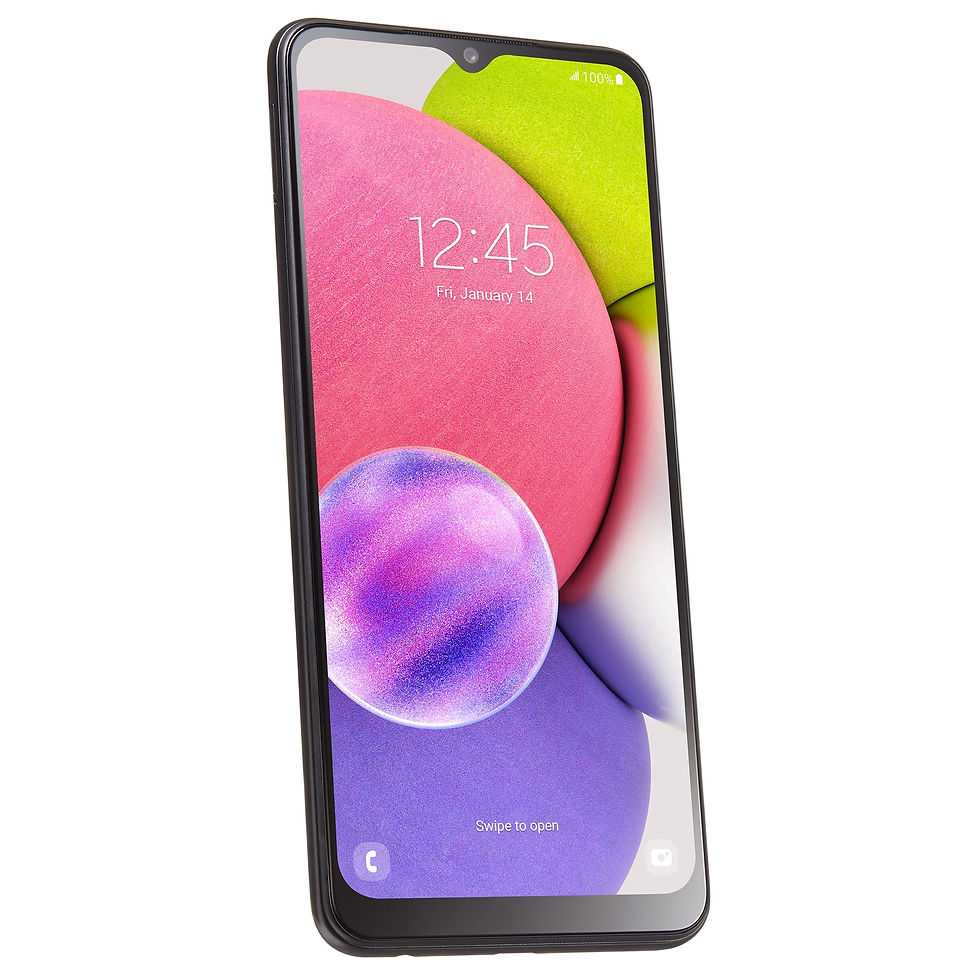 Thumbnail: Samsung Galaxy A03s, 32GB, Black- Prepaid Smartphone [Locked to Straight Talk]