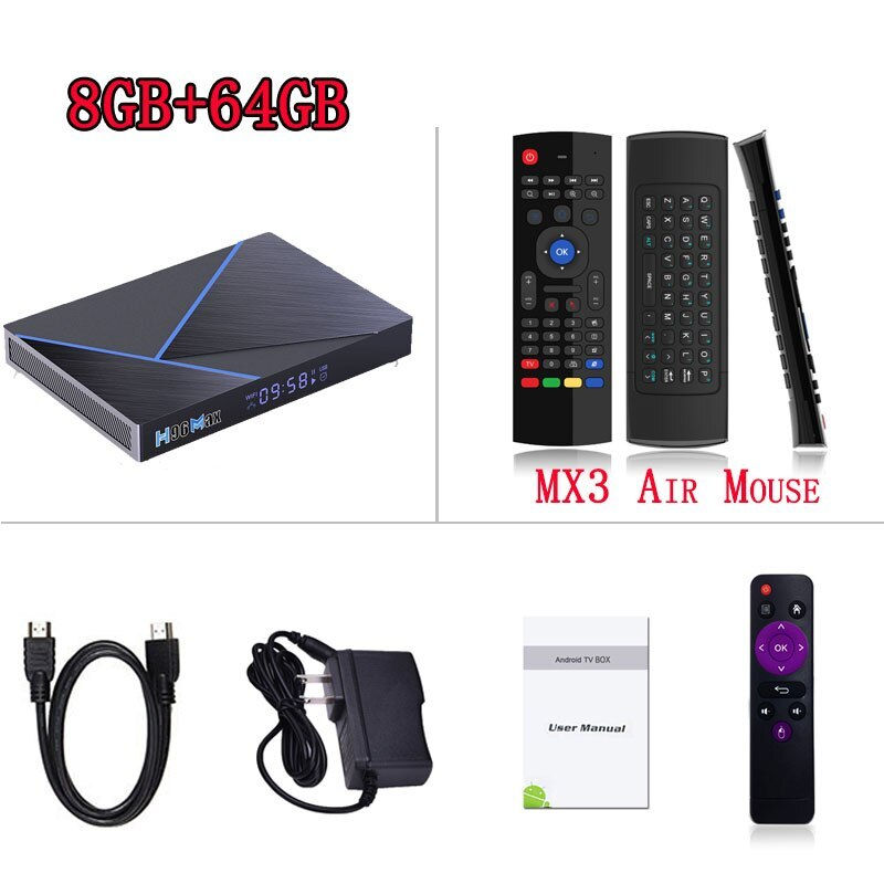 Thumbnail: H96 Max V56 Android12 Smart TV Box RK3566 Quad-Core 4K 2.4G/5G WiFi BT4.0 1000M