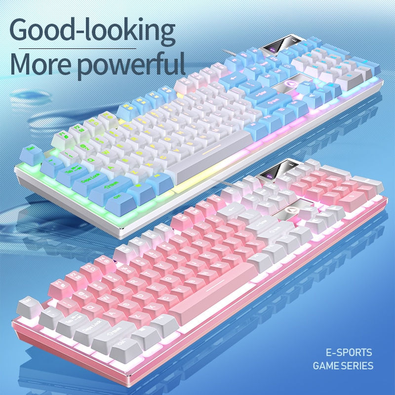 Thumbnail: Gamer Keyboard Gaming NOT Mechanical Keyboard Membrane Keyboard 104 Keys With R